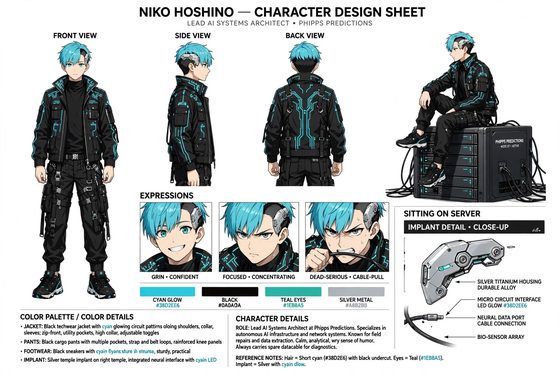 Niko Hoshino character sheet