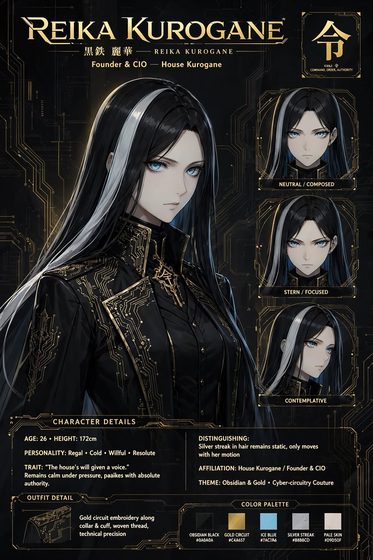 Reika Kurogane character sheet