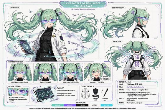 Yui Aizawa character sheet